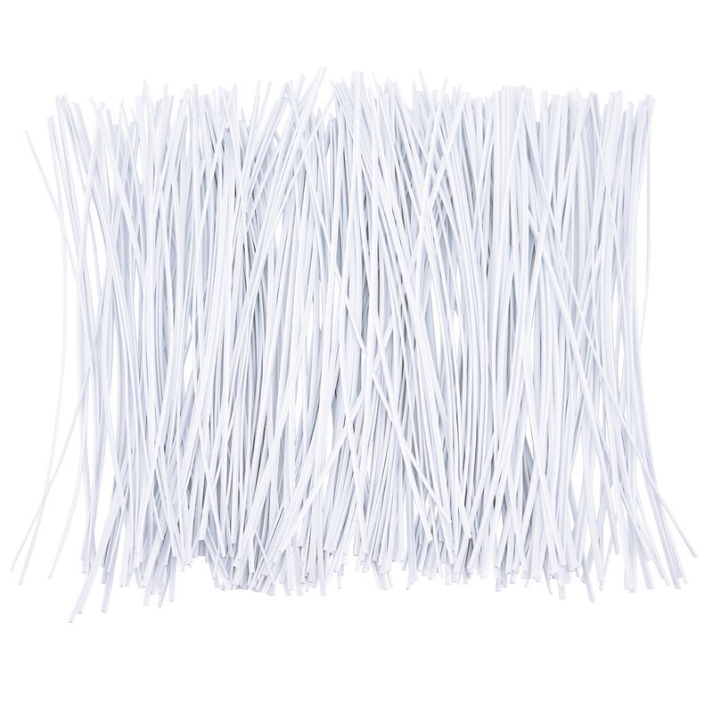 Sunmns 250 Piece Twist Cable Cord Wire Ties Reusable Fastening (6 Inch, White) - Image 2